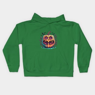 Vintage Halloween Pumpkin 2023. Halloween 2023 Kids Hoodie